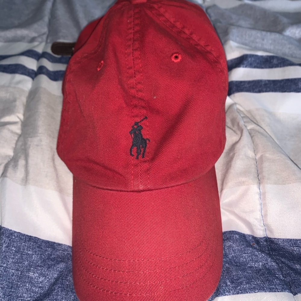 Red Polo adjustable dad hat